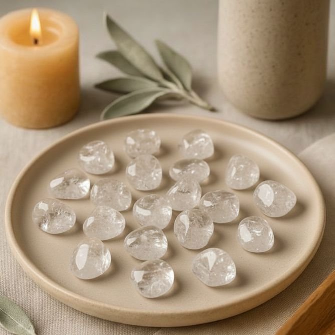 Clear Quartz Tumble Stone